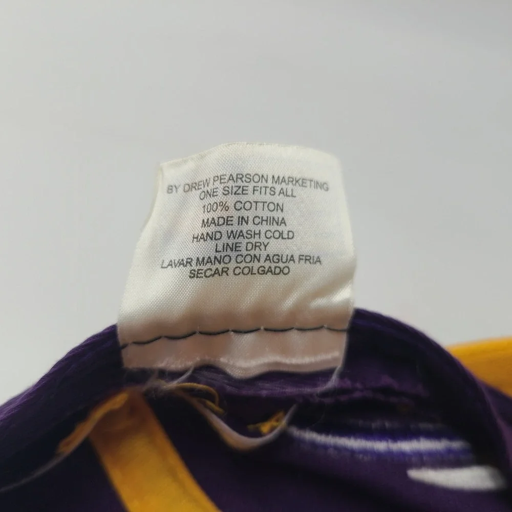 Vintage Minnesota Vikings Hat Adjustable Drew Pearson Purple Yellow NFL 90s‎ Men